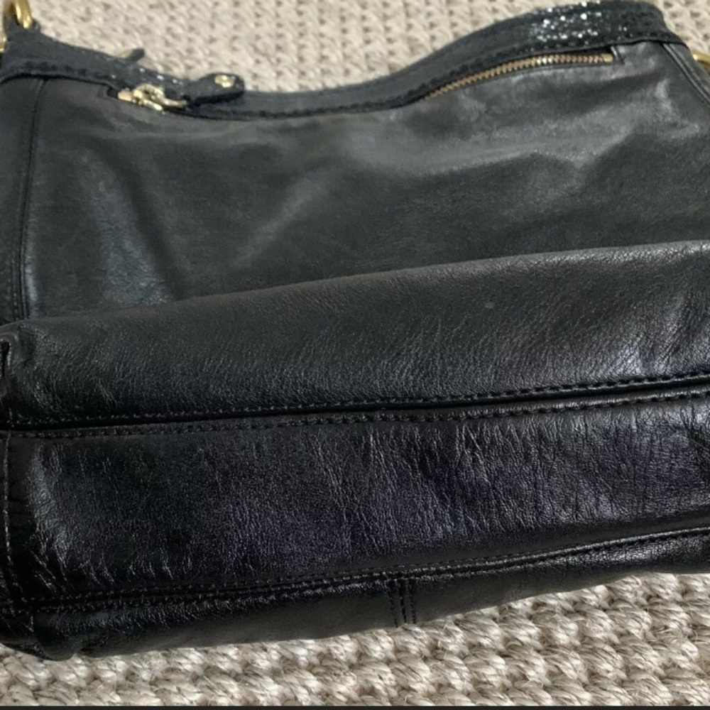 EUC Women’s Black Leather Coach Handbag - Picture 5 of 5